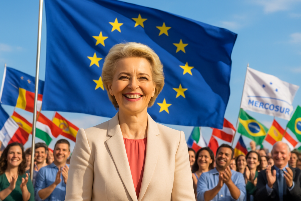 découvrez comment ursula von der leyen salue l'accord ue-mercosur, qualifiant ce partenariat de grande victoire stratégique et économique pour l’europe. analyse des enjeux, bénéfices et perspectives de cet accord historique.